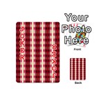 Retro 60s 50s Plaid Pattern 4 Playing Cards 54 Designs (Mini) Front - Joker2