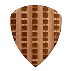 Retro 60s 50s Plaid Pattern 4 Wood Guitar Pick (set Of 10)