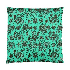 Mid Century Retro Floral 1970s 1960s Pattern 102 Standard Cushion Case (two Sides)