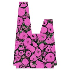 Mid Century Retro Floral 1970s 1960s Pattern 100 Japanese Wrist Knot Bag