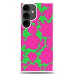 Mid Century Retro Floral 1970s 1960s Pattern 98 Samsung Galaxy S24 Plus 6.7 Inch TPU UV Case Front