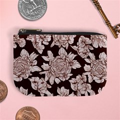 Mid Century Retro Floral 1970s 1960s Pattern 106 Mini Coin Purse