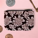 Mid Century Retro Floral 1970s 1960s Pattern 106 Mini Coin Purse Back
