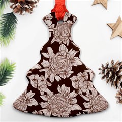 Mid Century Retro Floral 1970s 1960s Pattern 106 Christmas Tree Ornament (two Sides)