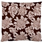 Mid Century Retro Floral 1970s 1960s Pattern 106 Standard Premium Plush Fleece Cushion Case (One Side) Front