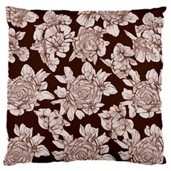 Mid Century Retro Floral 1970s 1960s Pattern 106 18  Baby Flannel Cushion Case (two Sides)