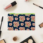 Retro 1880s Flowers Pattern 7 Cosmetic Bag (XS) Front