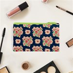 Retro 1880s Flowers Pattern 7 Cosmetic Bag (XS) Back