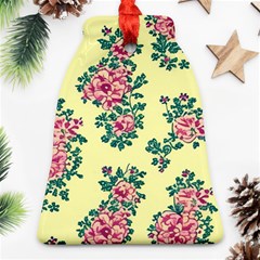 Retro 1880s Flowers Pattern 8 Ornament (bell)