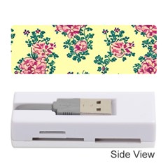 Retro 1880s Flowers Pattern 8 Memory Card Reader (stick)
