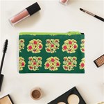Retro 1880s Flowers Pattern 6 Cosmetic Bag (XS) Back