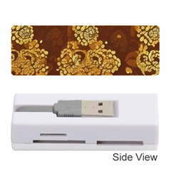 Mid Century Retro Floral 1970s 1960s Pattern 95 Memory Card Reader (stick)