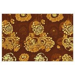 Mid Century Retro Floral 1970s 1960s Pattern 95 16 x24  Lumbar Throw Cushion Case (two Sides)