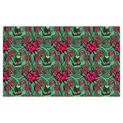 Retro 1880s Flowers Pattern 3 12 x20  Lumbar Throw Cushion Case (two Sides)