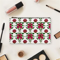 Retro 1880s Flowers Pattern 2 Cosmetic Bag (medium)