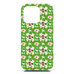 Retro 1880s Flowers Pattern 4 Iphone 16 Pro Black Uv Print Pc Hardshell Case