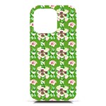 Retro 1880s Flowers Pattern 4 iPhone 16 Pro Black UV Print PC Hardshell Case Front