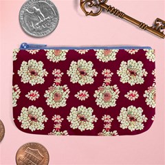 Retro 1880s Flowers Pattern Large Coin Purse