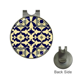 Royal Fractal Pattern 3 Hat Clips With Golf Markers