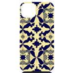 Royal Fractal Pattern 3 iPhone 14 Plus Black UV Print PC Hardshell Case Front