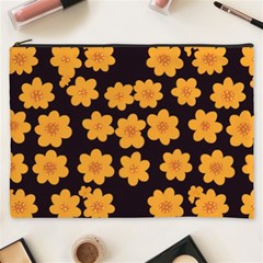 Retro 40s 50s Flowers Pattern Halloween 4 Cosmetic Bag (xxxl)