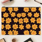 Retro 40s 50s Flowers Pattern Halloween 4 Cosmetic Bag (XXXL) Front