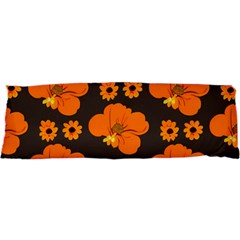 Retro 40s 50s Flowers Pattern Halloween 2 21 x63  Body Pillow Case Dakimakura (two Sides)