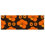 Retro 40s 50s Flowers Pattern Halloween 2 Banner and Sign 12  x 4  Front
