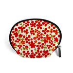 Mid Century Retro Floral 1970s 1960s Pattern 92 Accessory Pouch (Small) Front