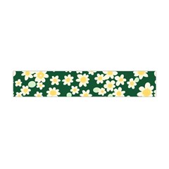 Mid Century Retro Floral 1970s 1960s Pattern 93 Premium Plush Fleece Scarf (mini)