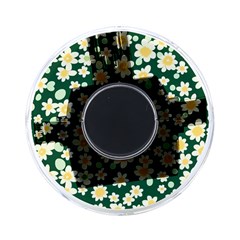 Mid Century Retro Floral 1970s 1960s Pattern 93 On-the-go Memory Card Reader