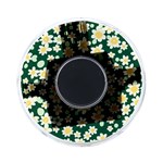 Mid Century Retro Floral 1970s 1960s Pattern 93 On-the-Go Memory Card Reader Back