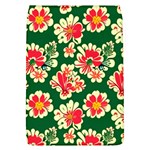 Retro 40s 50s Mexico Flowers Pattern 2 Removable Flap Cover (L) Front