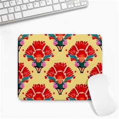 Retro 40s 50s Mexico Flowers Pattern 4 Small Mousepad
