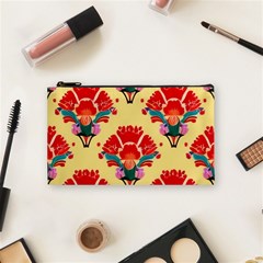 Retro 40s 50s Mexico Flowers Pattern 4 Cosmetic Bag (small)