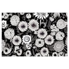 Mid Century Retro Floral 1970s 1960s Pattern 87 Mid Century Retro Floral 1970s 1960s Pattern 86 16 x24  Lumbar Throw Cushion Case (two Sides)