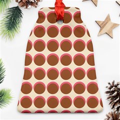 Retro 40s 50s Cupcake Pattern Ornament (bell)