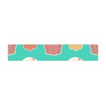 Retro 40s 50s Cupcake Pattern 3 Premium Plush Fleece Scarf (Mini) Back