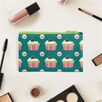 Retro 40s 50s Cupcake Pattern 2 Cosmetic Bag (XS) Back