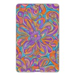 Mid Century Retro Floral 1970s 1960s Pattern 75 Name Card Style USB Flash Drive Back