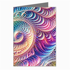 Abstract Fractal Art Swirl Pattern Greeting Card