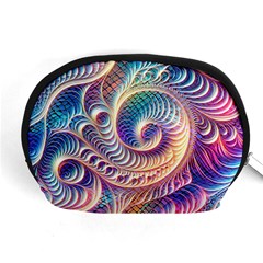 Abstract Fractal Art Swirl Pattern Accessory Pouch (medium)