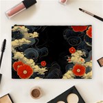 Korean Art Flowers Asian Pattern Cosmetic Bag (Large) Front