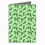 Leaves Pattern Texture Seamless Greeting Card Left