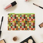 Template Christmas Pattern Cosmetic Bag (XS) Front