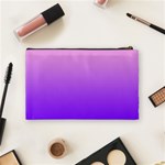 Cotton Candy Pink To Indigo Violet Linear Gradient Cosmetic Bag (Medium) Back