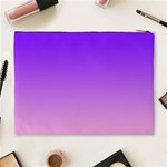 Indigo Violet To Cotton Candy Pink Linear Gradient Cosmetic Bag (XL) Back