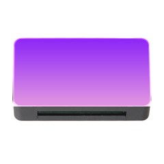 Indigo Violet To Cotton Candy Pink Linear Gradient Memory Card Reader With Cf