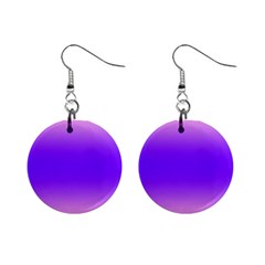 Cotton Candy Pink To Indigo Violet Bilinear Gradient Mini Button Earrings