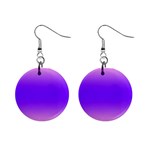 Cotton Candy Pink To Indigo Violet Bilinear Gradient Mini Button Earrings Front